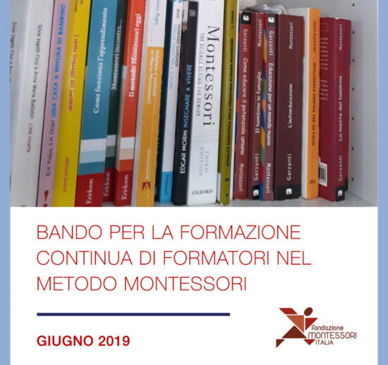 Bando per la formazione continua di formatori nel metodo Montessori