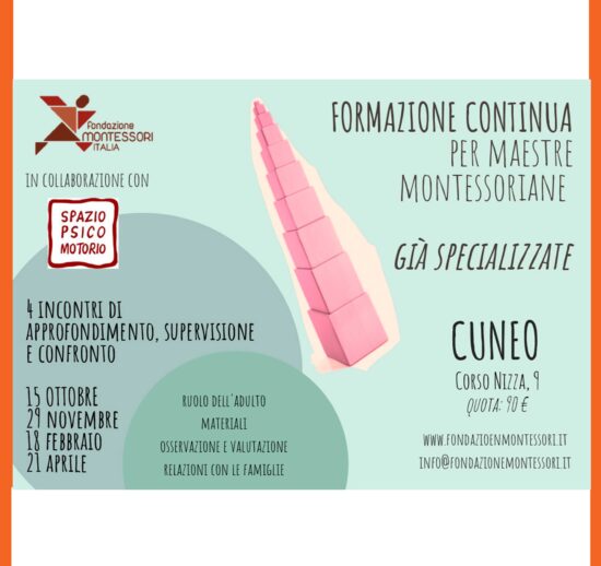 Formazione continua per maestre già specializzate  – Cuneo