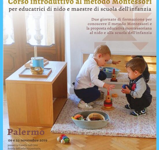 Corso introduttivo al Metodo Montessori per insegnanti di nido e di scuola dell’infanzia – Palermo