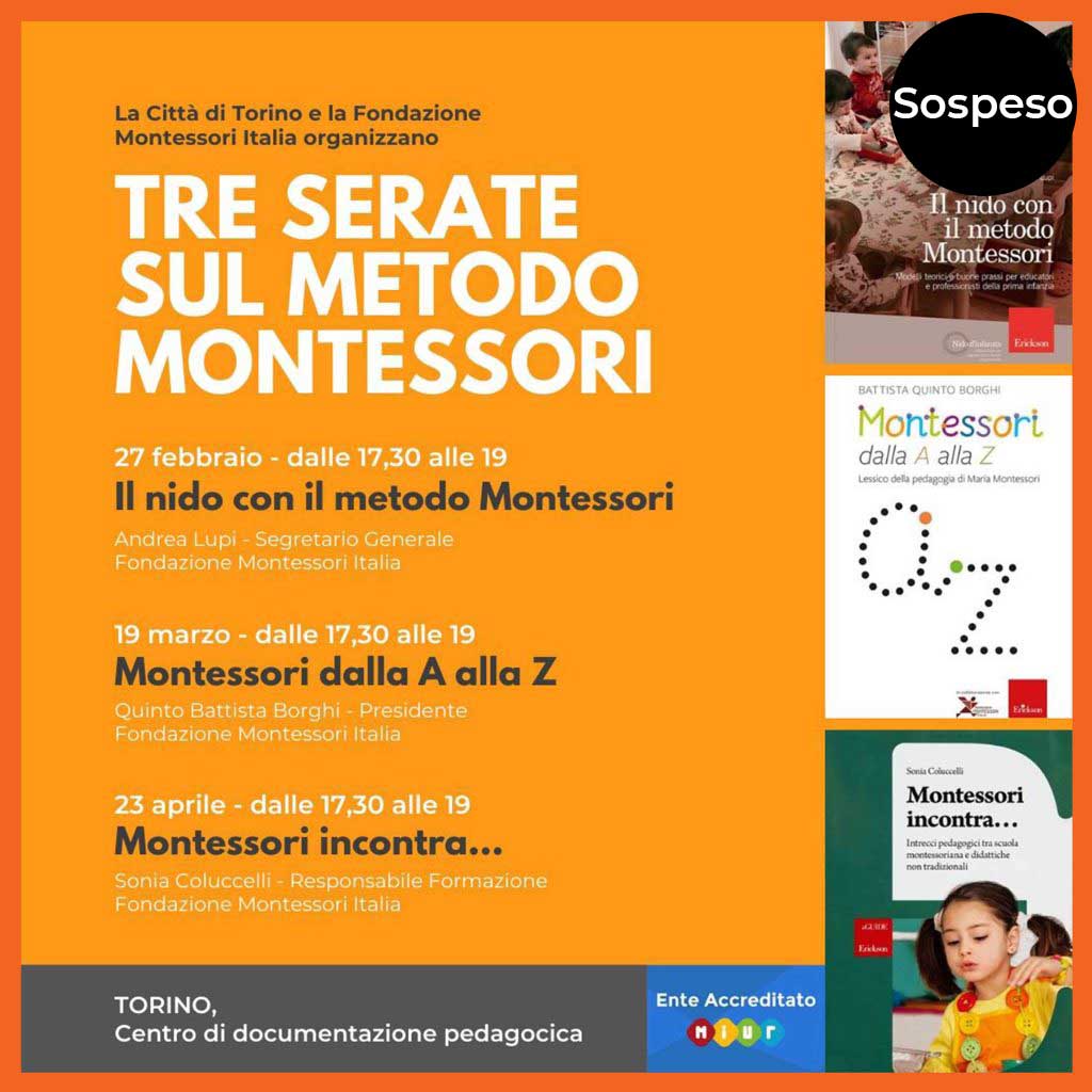 Tre serate sul Metodo Montessori