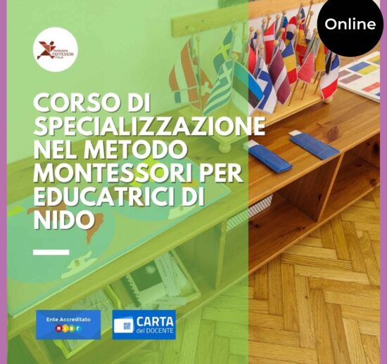 Corso online di formazione e specializzazione nel metodo montessori per educatrici di nido 2020