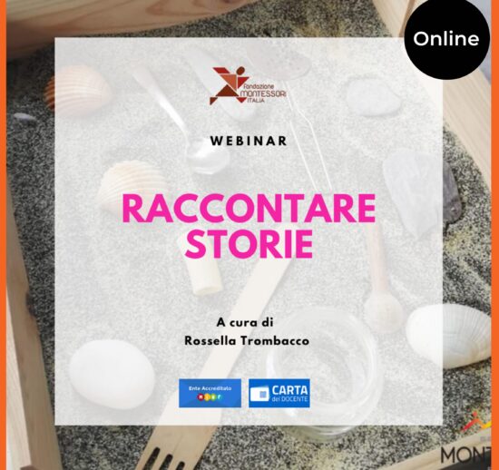Evento online di diffusione del Metodo Montessori – Webinar "RACCONTARE STORIE"