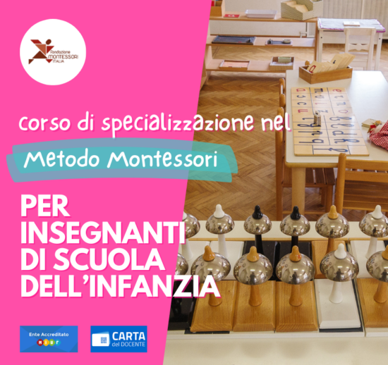 Corso online di formazione e specializzazione nel metodo montessori per insegnanti di scuola dell’infanzia 2024 - Aprile