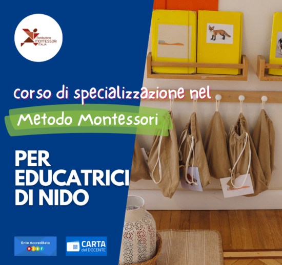 Corso online di formazione e specializzazione nel metodo montessori per educatrici di nido 2024 - Aprile